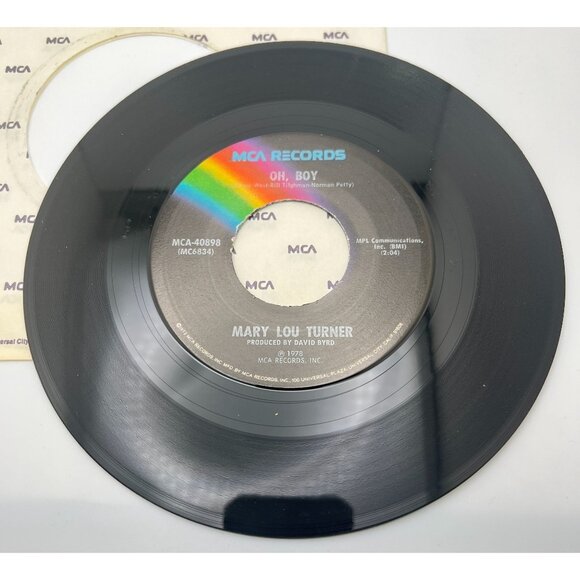 Mary Lou Turner Oh Boy / You Left Your Sunshine With Me 45 Country 1978 MCA - Picture 4 of 6